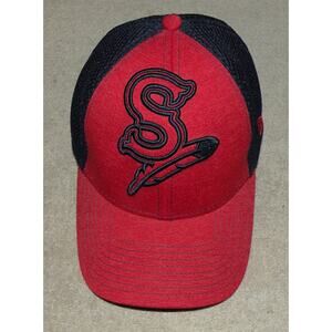 New Era 39Thirty M/L Baseball Hat Cap Spokane Indians Salish Sp’q’n’i Red